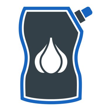 Su şişesi ikonu. Web için yağ pompası vektör simgelerinin basit çizimi