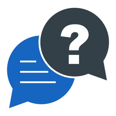 Soru işareti simgesi. vektör illüstrasyonu