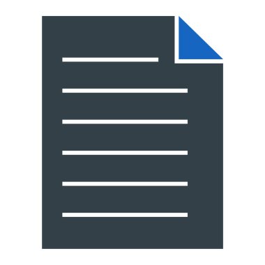 Belge. Web simgesi basit illüstrasyon