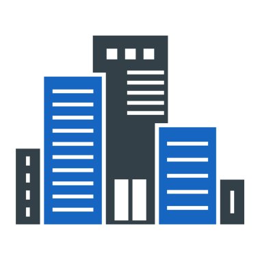 Bina. Web simgesi basit tasarım