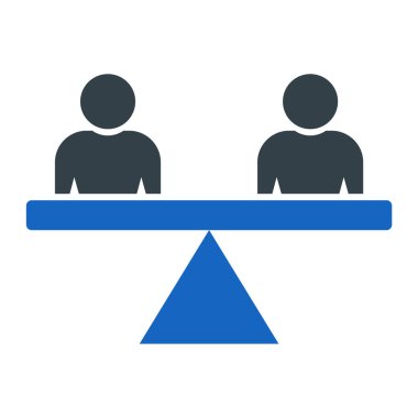 Dengelenen bir insanın vektör illüstrasyonu 