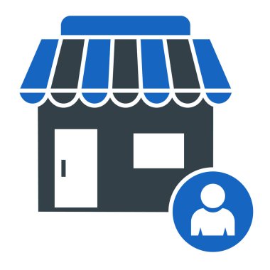 Bir mağazanın vektör illüstrasyonu