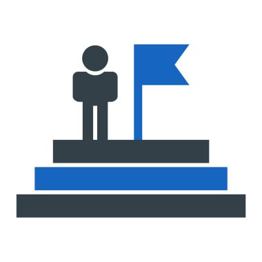 İş adamı ikonu. Web için iş adamı vektör simgelerinin basit çizimi