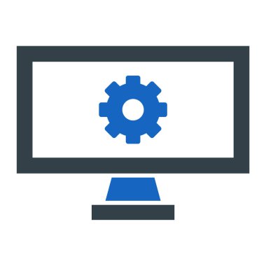 Bilgisayar monitörü. Web simgesi