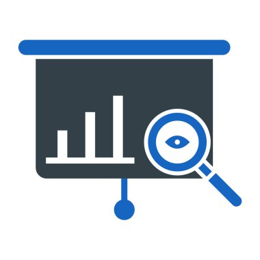 ticari analiz simgesi, vektör illüstrasyonu