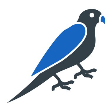 kuş simgesi vektör illüstrasyonu