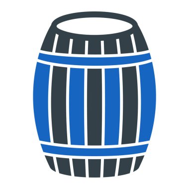 Bir fıçı bira ikonu. vektör illüstrasyonu