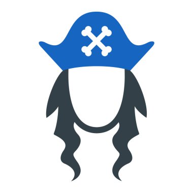 korsan miğferi simgesi vektör illüstrasyon tasarımı