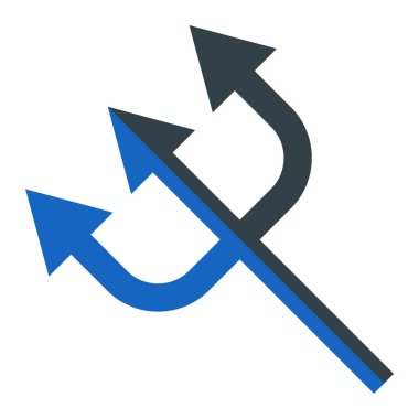 Oklar. Web simgesi basit illüstrasyon