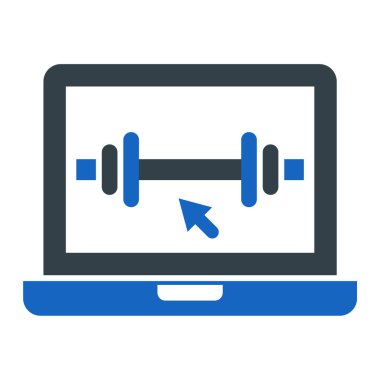 Bilgisayar. Web simgesi basit illüstrasyon