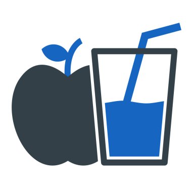 Meyve suyu. Web simgesi basit illüstrasyon