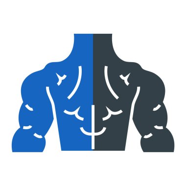 İnsan vücudu simgesi. düz biçim vektör illüstrasyonu.