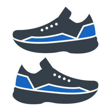 spor ayakkabı ikonu vektör illüstrasyonu