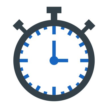 Saat. Web simgesi basit illüstrasyon