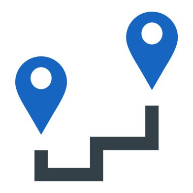 konum. Web simgesi basit illüstrasyon