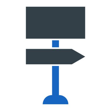 Yol tabelası. Basit resimleme