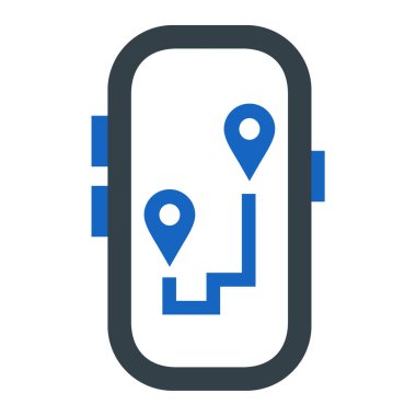 gps navigasyon konumu ikon vektör illüstrasyon tasarımı