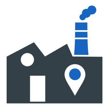 Fabrika. Web simgesi basit tasarım