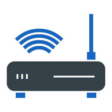 router simgesi vektör illüstrasyonu