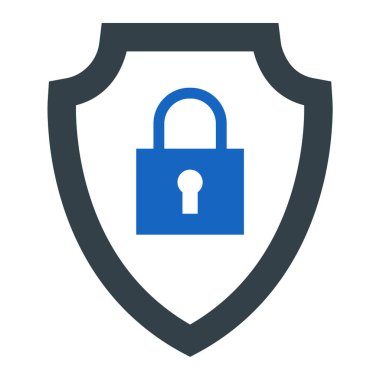 kalkan ikon vektör illüstrasyonu