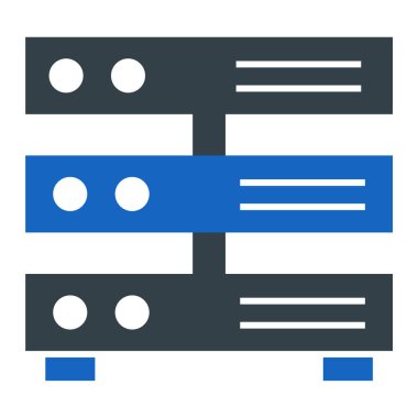 veritabanı. Web simgesi basit illüstrasyon