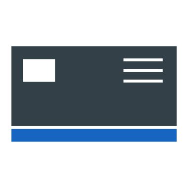 Kredi kartı ikonu vektör illüstrasyonu