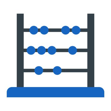 Abaküs. Web simgesi basit illüstrasyon