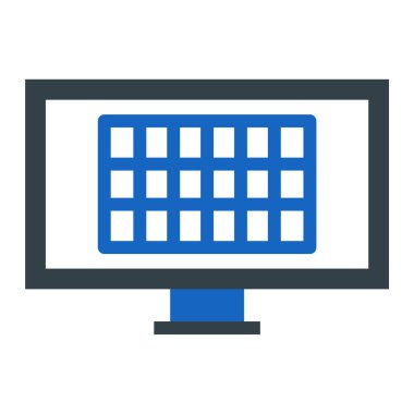 Bilgisayar klavyesi simgesi. vektör illüstrasyonu