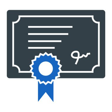 Moda biçimi izole edilmiş arkaplan sertifika simgesi