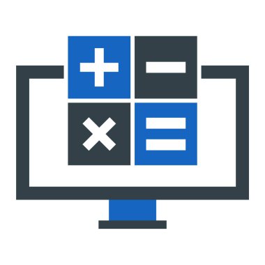 bilgisayar web simgesi basit illüstrasyon