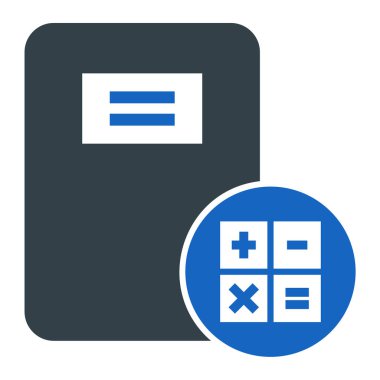 Hesap makinesi simgesi. vektör illüstrasyonu