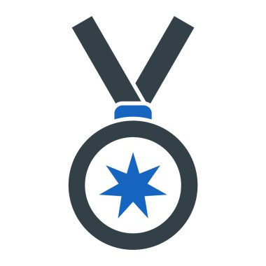 Madalya. Web simgesi basit illüstrasyon