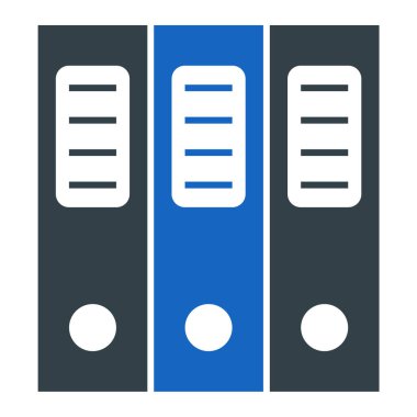 Ofis ve belge simgesinin vektör illüstrasyonu