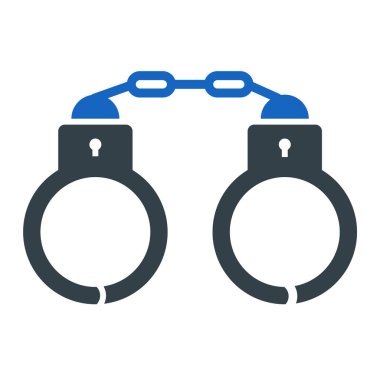 kelepçe simgesi. Düz tasarım stili eps 10