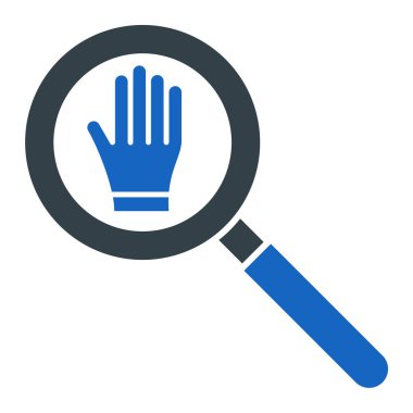 Büyüteç simgesi. vektör illüstrasyonu