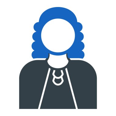 Şapka ikonlu kadın. vektör illüstrasyonu