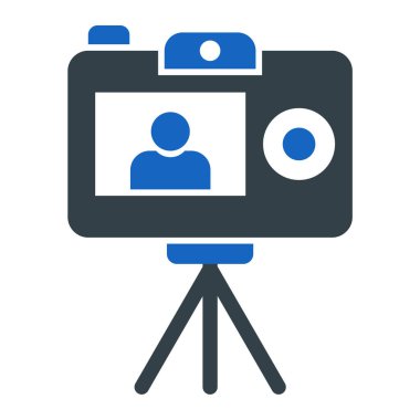 fotoğraf makinesi ikon vektör illüstrasyonu