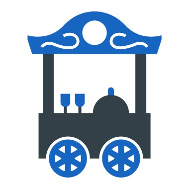 yiyecek ve içecek ikon vektör çizimi