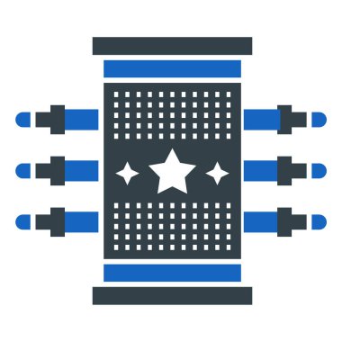 Otel, bina, güvenlik, teknoloji, internet, ağ soyut illüstrasyonu