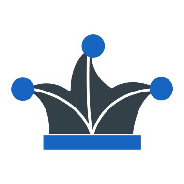 taç simgesi vektör illüstrasyonu