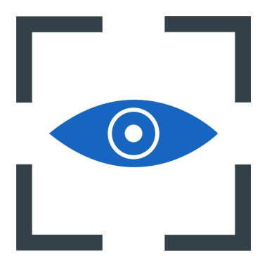 Göz. Web simgesi basit illüstrasyon