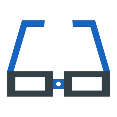 Gözlük. Web simgesi basit illüstrasyon