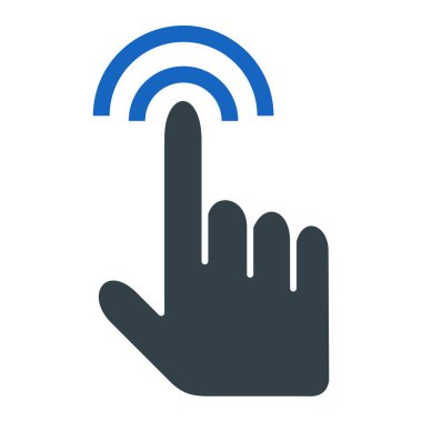 Dokunmatik ekran vektör simgesi