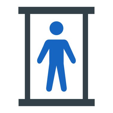 Adamım. Web simgesi basit illüstrasyon