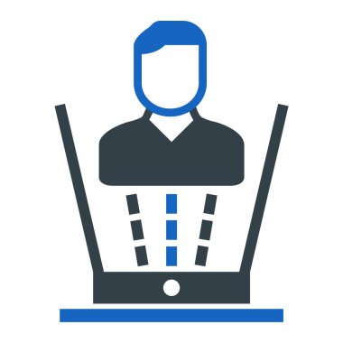 İnternetten alışveriş. Basit resimleme