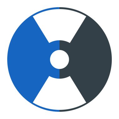 Radyasyon ikonu. düz dizayn biçimi 10