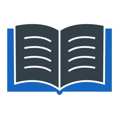 kitap simgesi vektör illüstrasyonu