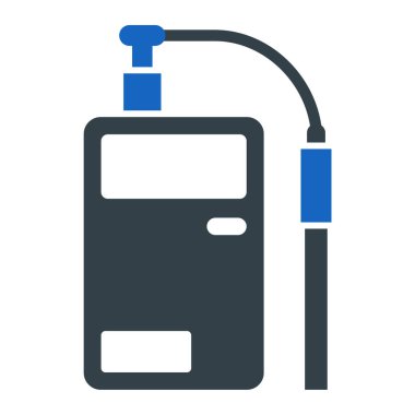 Araba aküsü simgesi. Web için su pompası vektör simgelerinin özet çizimi