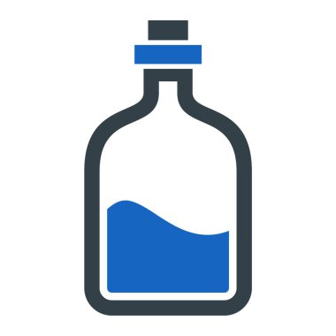 Şişe. Web simgesi basit tasarım