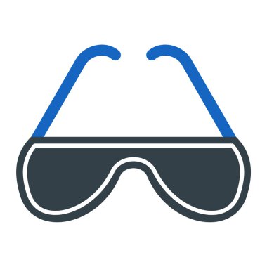 Güneş gözlüğü. Web simgesi basit illüstrasyon